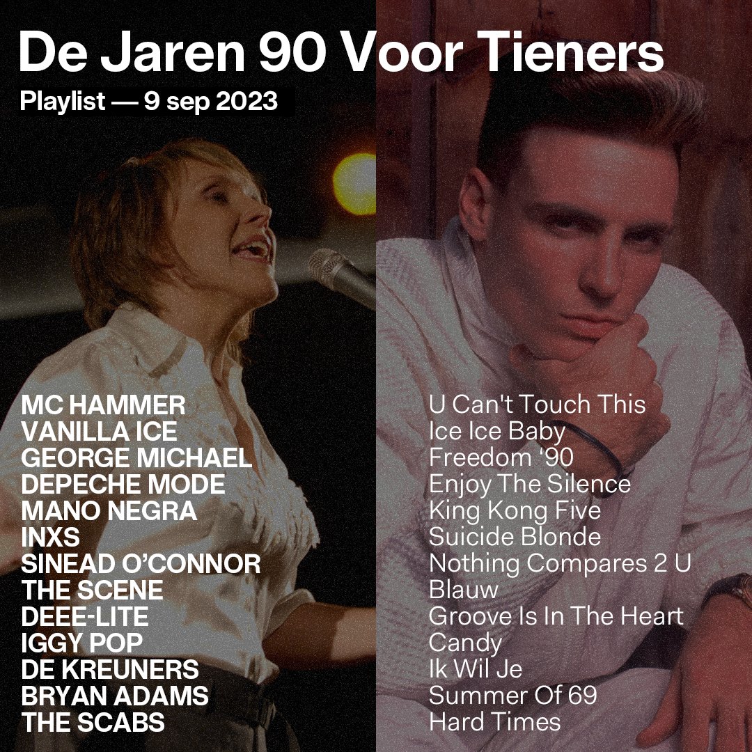 Deze week: de beste muziek uit het jaar 1990, met <a href="/VanHerrewegheST/">StevenVanHerreweghe</a>. 🙌

— Herbeluister De Jaren 90 Voor Tieners in de app van VRT MAX.