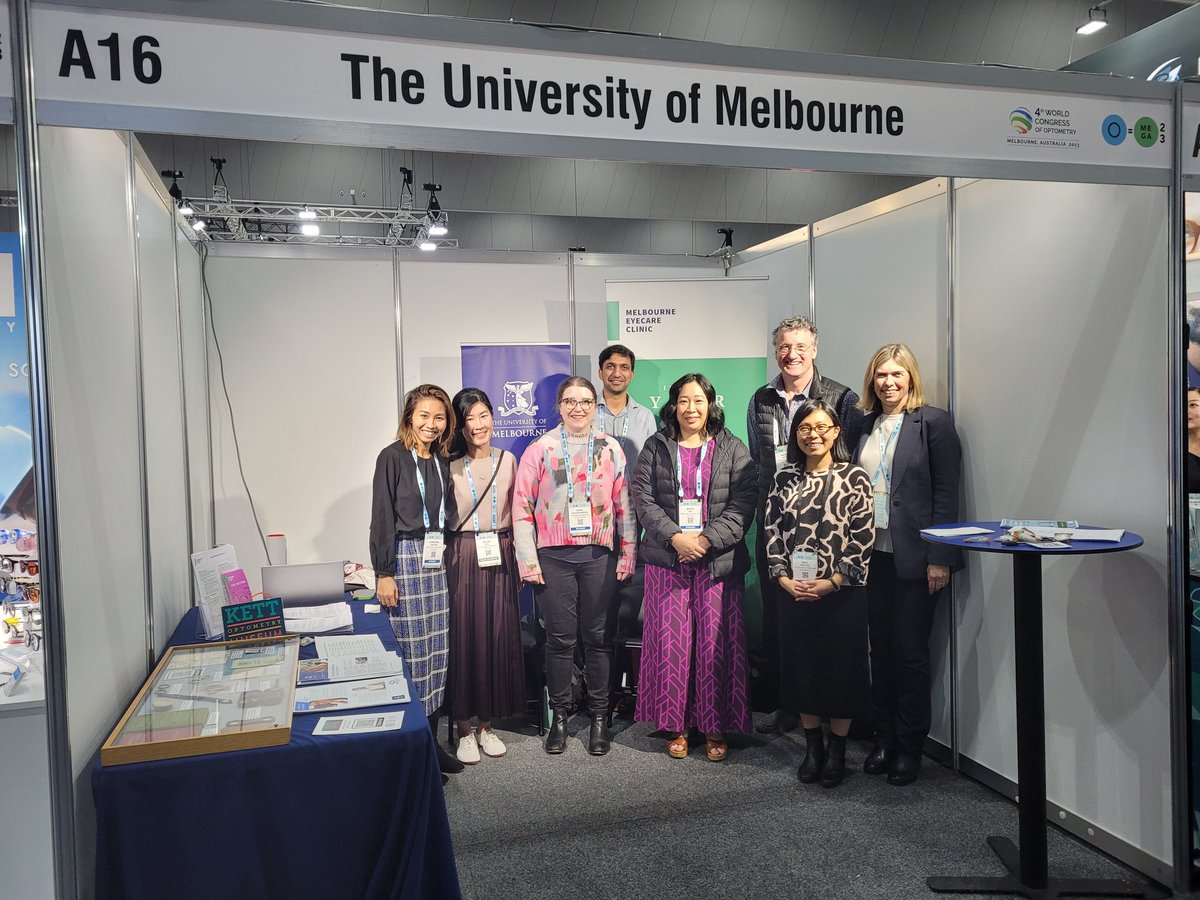 UniMelbDOVS's tweet photo. UoM booth team - #wco4 #omega23 drop by and say hello 👋 https://t.co/4C1IRuoEHb