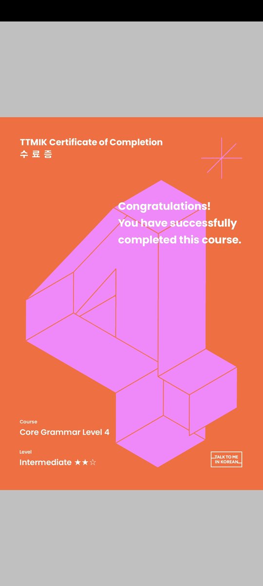 korea4ever97's tweet photo. Finally I've finish the levels 4 on @ttmik  ¡!¡!!!! And now I will study all lessons recommended with the level 4! I need to practice all things from this level same if the test said I'm level 6 lol.... https://t.co/pM0lMyuCkn