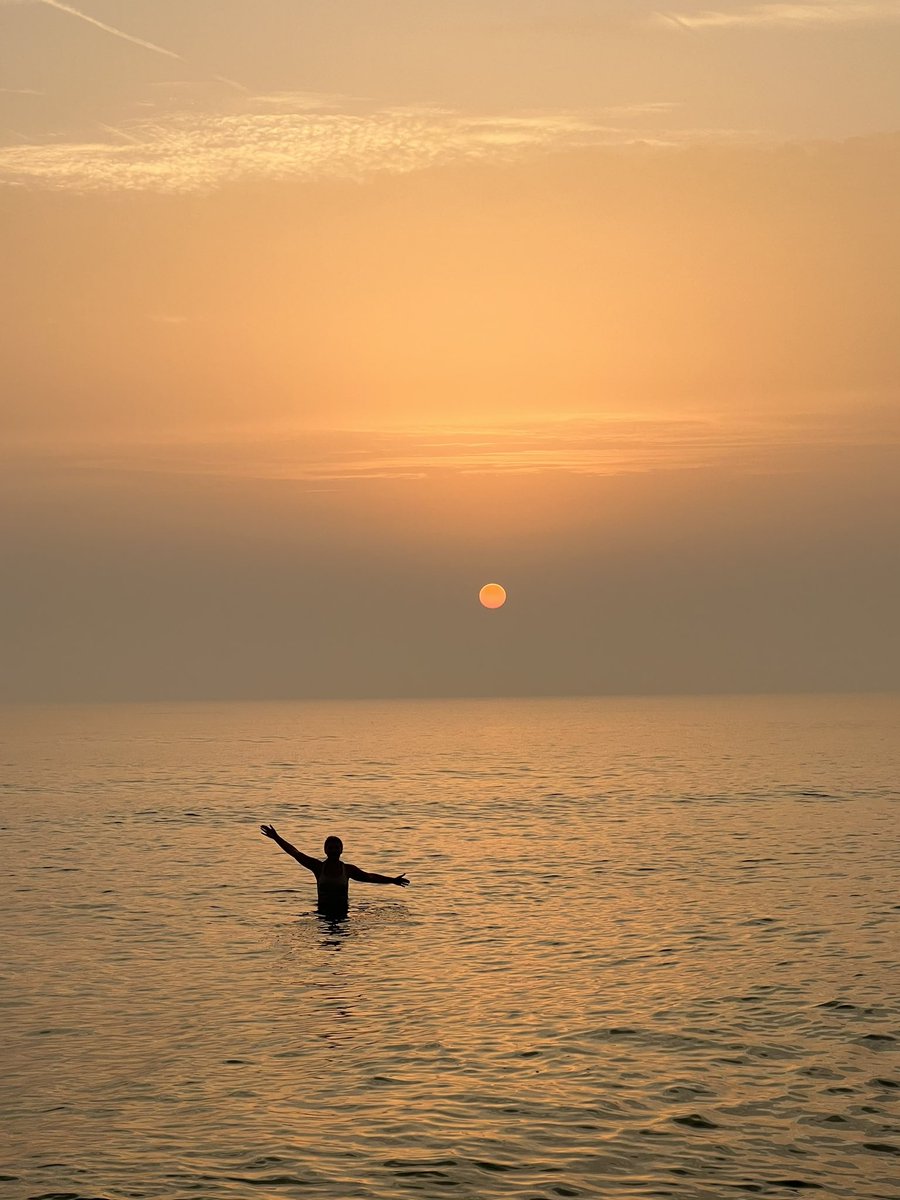 Early sunrise swim in Waxham this morning ✨ #norfolk