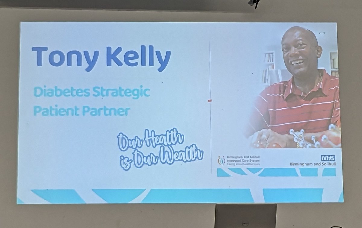 Sharing his lived & patient experience of living with Diabetes- @Tonykellydiabe1 Diabetes Strategic Patient Partner from @BSol_ICS Not only entertaining but incredibly knowledgeable @UHBDiabetes Diabetes Awareness Day for African and African Caribbean People #DiabetesAwareness
