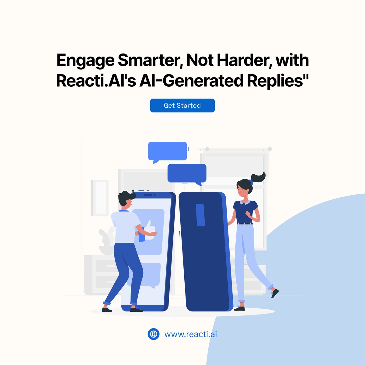 Reacti_Ai's tweet image. If you&apos;re still spending time crafting contextually apt replies, WHY?

Seriously intrigued.

Our platform lets you create engaging responses on your phone or computer.