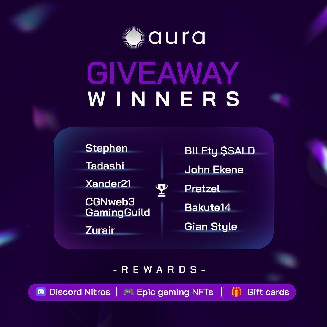 GAMP (@gameongamp) on Twitter photo Congratulations to the winners of our #giveaway 🎉 <a href="/Stephen20398715/">Stephen</a> , <a href="/Xaiicrypto/">Bll Fty $SALD</a> , <a href="/CGNWeb3/">CGNweb3 | Web3 marketer</a>, <a href="/iamtadashibitch/">Trencher</a>, <a href="/xander_j1/">Xander21 ❤️Memecoin</a>, <a href="/Zurair7/">CRYPTO HUNTERS.bnb</a>, <a href="/codingsuperman/">John Ekene</a>, <a href="/pretzelcinnanom/">Pretzel</a>, <a href="/EmpreseJoneil/">Bakute14/ARTIS⚔️CCP $Z $AVRK | Evermoon</a>, <a href="/Gian60008327/">Gian Style |┃GoMiningSupporter</a>
Raise a ticket on our Discord with a pic of this tweet & claim your reward 🎁 Congratulations to the winners of our #giveaway 🎉 <a href="/Stephen20398715/">Stephen</a> , <a href="/Xaiicrypto/">Bll Fty $SALD</a> , <a href="/CGNWeb3/">CGNweb3 | Web3 marketer</a>, <a href="/iamtadashibitch/">Trencher</a>, <a href="/xander_j1/">Xander21 ❤️Memecoin</a>, <a href="/Zurair7/">CRYPTO HUNTERS.bnb</a>, <a href="/codingsuperman/">John Ekene</a>, <a href="/pretzelcinnanom/">Pretzel</a>, <a href="/EmpreseJoneil/">Bakute14/ARTIS⚔️CCP $Z $AVRK | Evermoon</a>, <a href="/Gian60008327/">Gian Style |┃GoMiningSupporter</a>
Raise a ticket on our Discord with a pic of this tweet & claim your reward 🎁