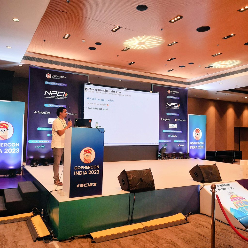 infracloudio's tweet image. Think you can only build CLI apps using Go?

Here we have @_bhavin192 showing how to build desktop applications in Go using Fyne 🚀

#GCI23 #GopherConIndia23 @GopherConIndia
