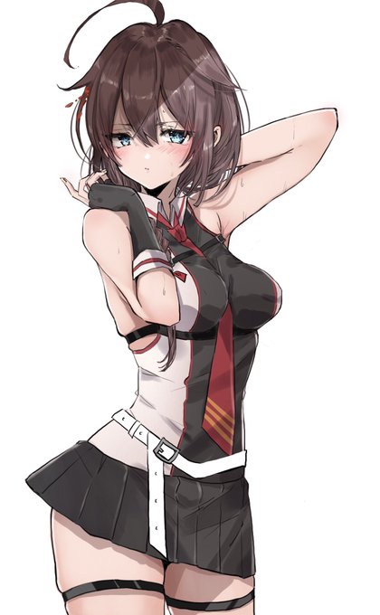 「まだちょっと暑いな…」
汗も滴る良い女、時雨 