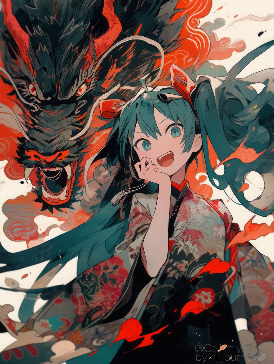 Callimiya's tweet photo. 浮雲驚竜、初音ミクさん https://t.co/EQ8zTOLd2z