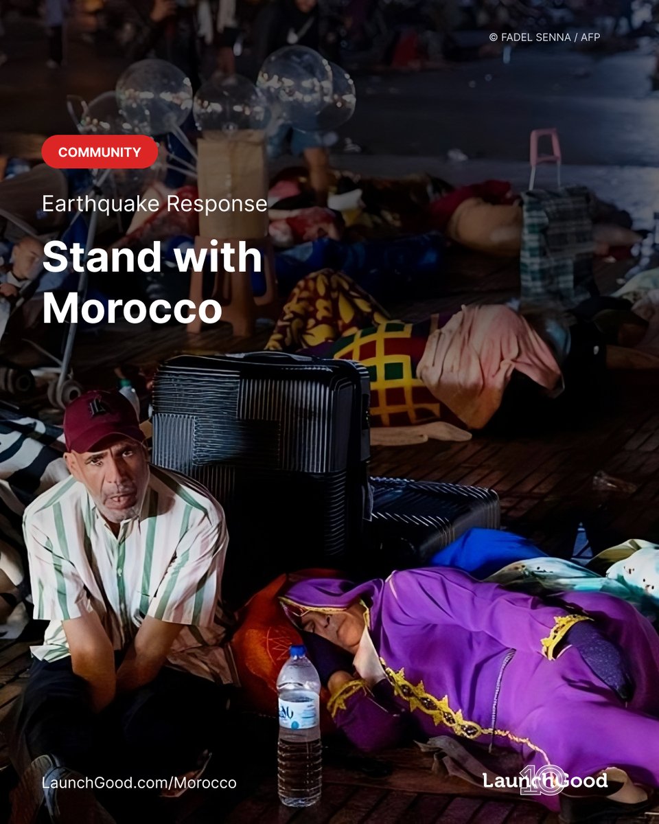 🚨 Morocco Alert 🚨 

A devastating 6.8-magnitude earthquake, the first in over 120 years, has struck Morocco. Homes are shattered, lives are at stake. Provide emergency aid to support verified charities and campaigns. 

Stand with us, your support can be a lifeline. Support