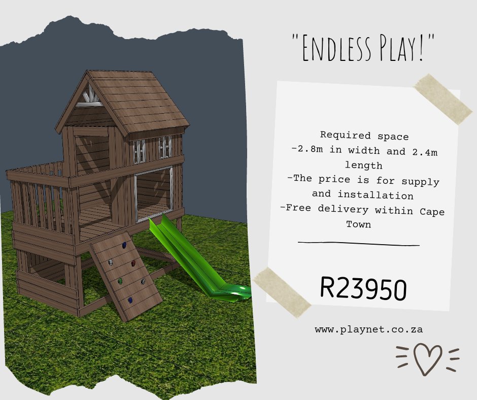 PlaynetCompany's tweet photo. 🌸 Don't Miss Out on Our #Spring Season #Playhouse Promotions! 🌸
Looking for the perfect playhouse to bring joy and excitement to your little ones' springtime adventures? Look no further! We have some fantastic promotions just for you!
Contact us on
Email : admin@playnet.co.za https://t.co/PLR5bQFMvH