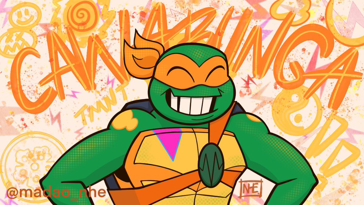 MadaoNico's tweet photo. CAWABUNGA! For everybody!🧡🐢
#tmnt #tmntmikey #tmnt2018 #TMNTFanart #michelangelo #cawabunga https://t.co/39pRRLVWgH