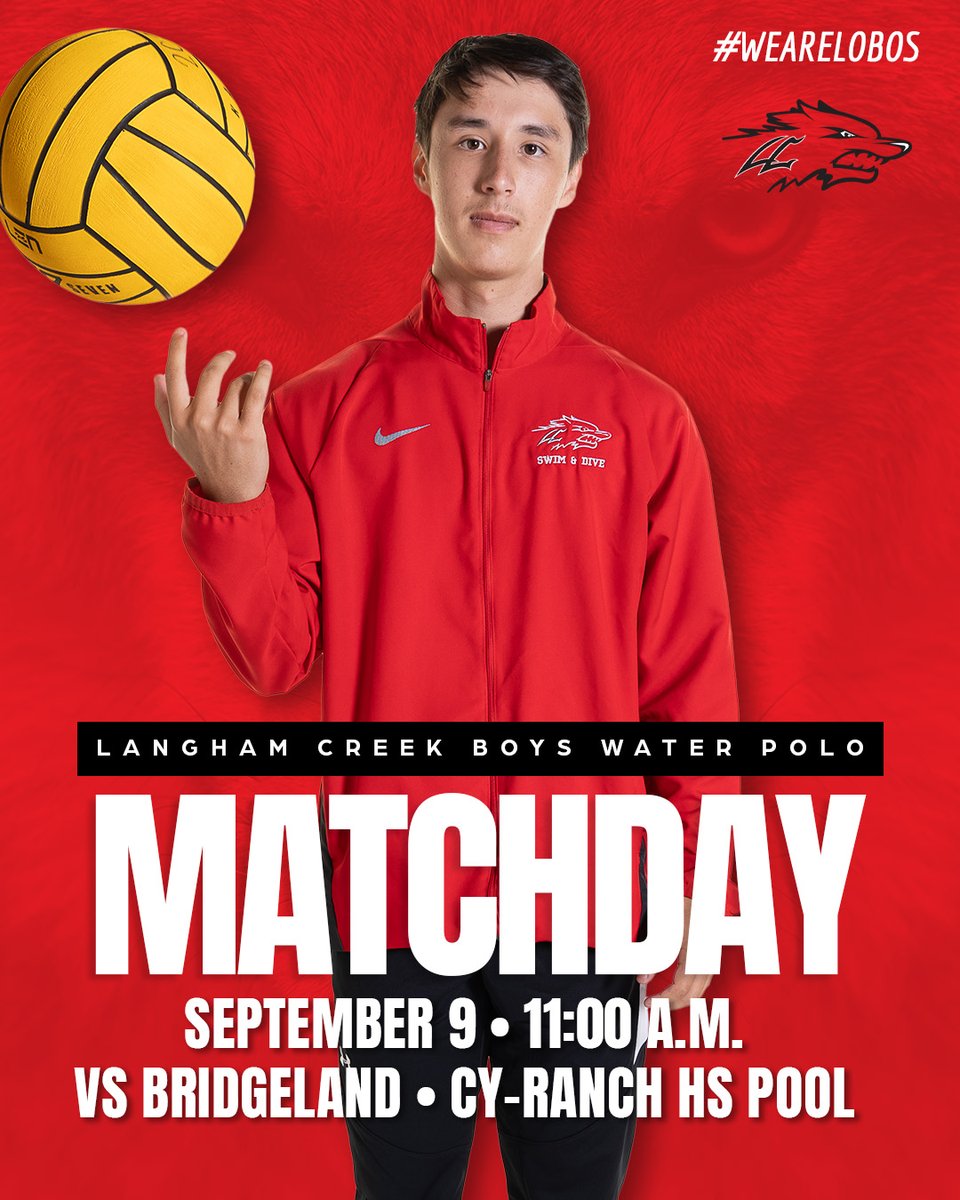 WAKE UP!! It's Game Day! Come out this morning and support your Lobos as they take on the Bridgeland Bears. <a href="/lchsabc/">LC Athletic Boosters</a> <a href="/langhamcreekhs/">Langham Creek High</a> <a href="/CFISDAthletics/">CFISDAthletics</a> <a href="/CFISDAquatics/">CFISD Aquatics</a>