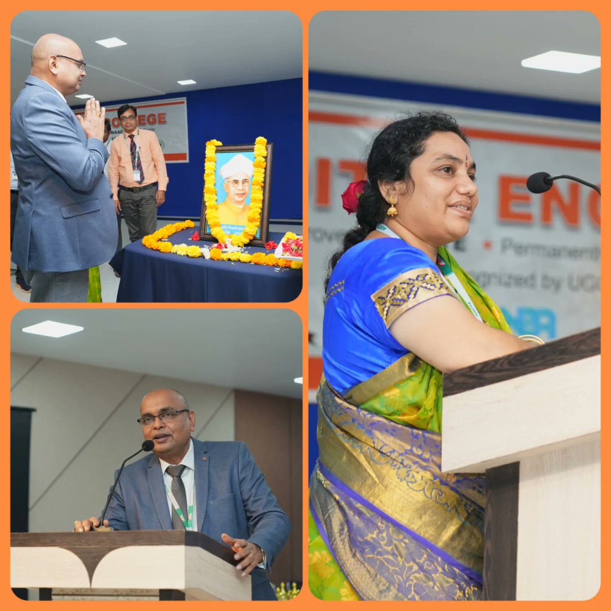 AdityaEduGroup's tweet photo. We're happy to share that the Abhinaya Club at our college orchestrated a fantastic Teacher's Day celebration. It was a heartwarming tribute to our incredible educators, filled with gratitude, performances, and memorable moments.  📚👩‍🏫👨‍🏫 #TeachersDay #AbhinayaClub #collegelife https://t.co/BW8xnOsLon