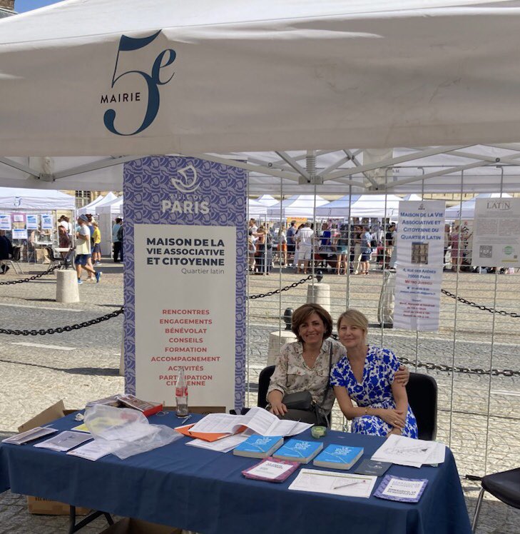 Forum des associations du 5e 2023 ! Venez découvrir le tissu associatif de l’arrondissement et rencontrer l’équipe de la <a href="/mvac_latin/">MVAC Quartier Latin</a> ☺️