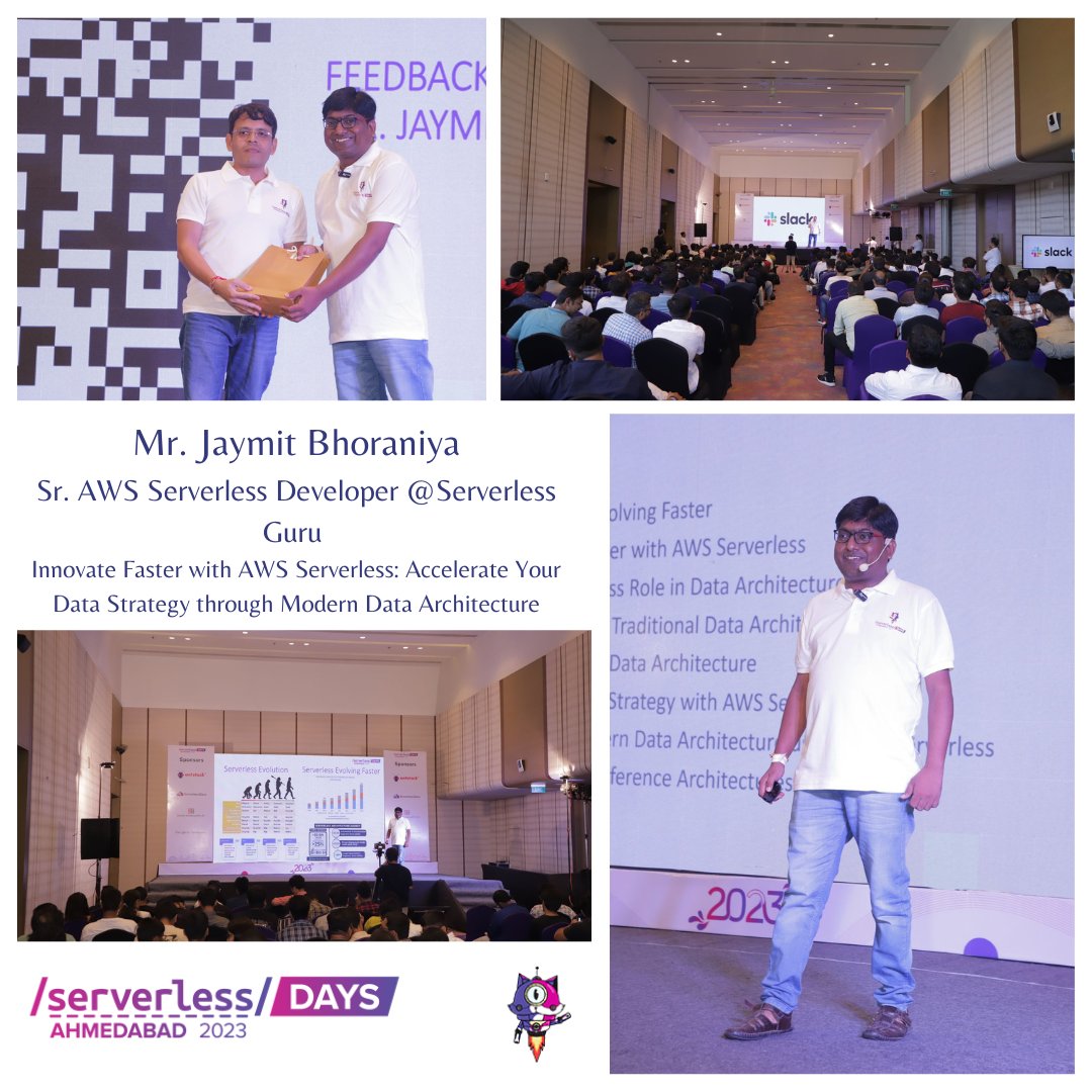Serverless Ahmedabad (@serverlessamd) on Twitter photo ๐ Speaker Spotlight: Mr. Jaymit Bhoraniya (<a href="/jaymitb/">Jaymitkumar Bhoraniya</a>) ๐ค
๐ At Serverless Days Ahmedabad 2023, Jaymit's talk, "Accelerating Data Strategy with AWS Serverless," ignited our innovation. An unforgettable journey with a visionary! #ServerlessDays #Innovation ๐ฅ๐ ๐ Speaker Spotlight: Mr. Jaymit Bhoraniya (<a href="/jaymitb/">Jaymitkumar Bhoraniya</a>) ๐ค
๐ At Serverless Days Ahmedabad 2023, Jaymit's talk, "Accelerating Data Strategy with AWS Serverless," ignited our innovation. An unforgettable journey with a visionary! #ServerlessDays #Innovation ๐ฅ๐