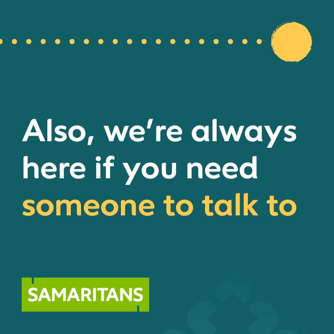 Tomorrow is #WorldSuicidePreventionDay, a time to raise awareness and support one another. 

Remember, it's OK to take a break if you need to. 

Reach out to us if you need someone to talk to. Call 116 123 💚