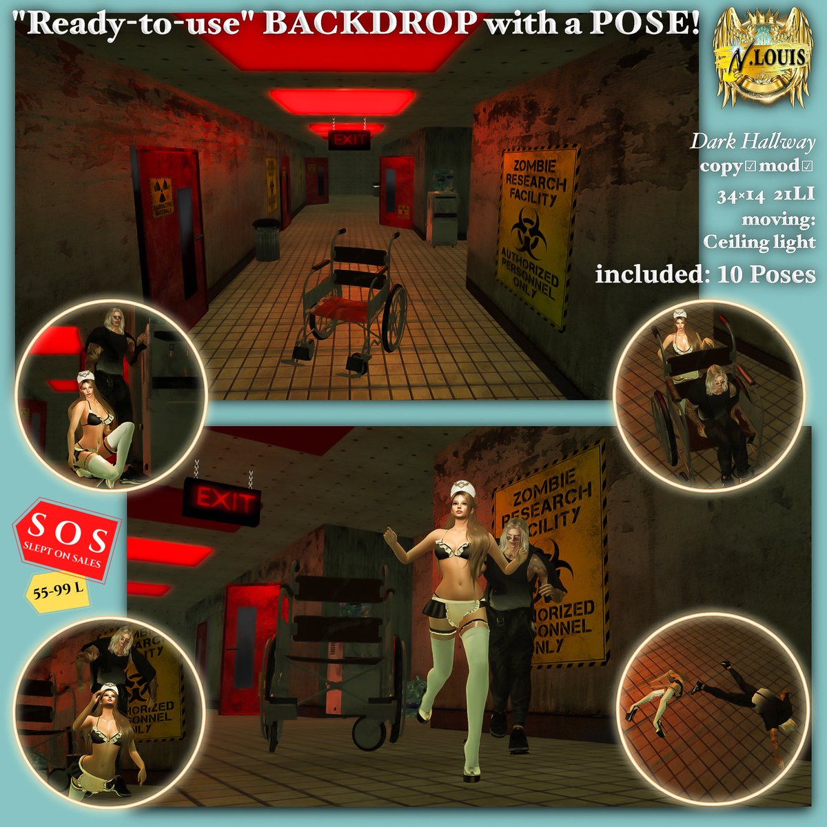 LouisDeBury's tweet photo. #sl #secondlife #Nlouis #slweekendsale #SleptOnSales
NEW RELEASE! →→→ promo price 99L$
Slept On Sales sale, weekend limited sale!
N.LOUIS - BACKDROP
included: 10poses
moving: CeilingLight
I look forward to welcoming you!
N.LOUIS
https://t.co/QfYTlz9TE1 https://t.co/R1hraNLwvF