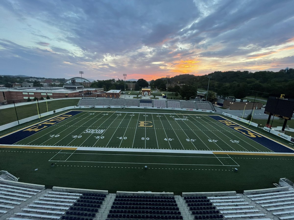 Hey <a href="/ETSUFans/">ETSU Fans</a>, we can’t wait to see you inside Greene Stadium later on today…

Kickoff is at 5:30p❗️

𝗕𝗲 𝗚𝗥𝗘𝗔𝗧 |  #ETSUTough 🏴‍☠️