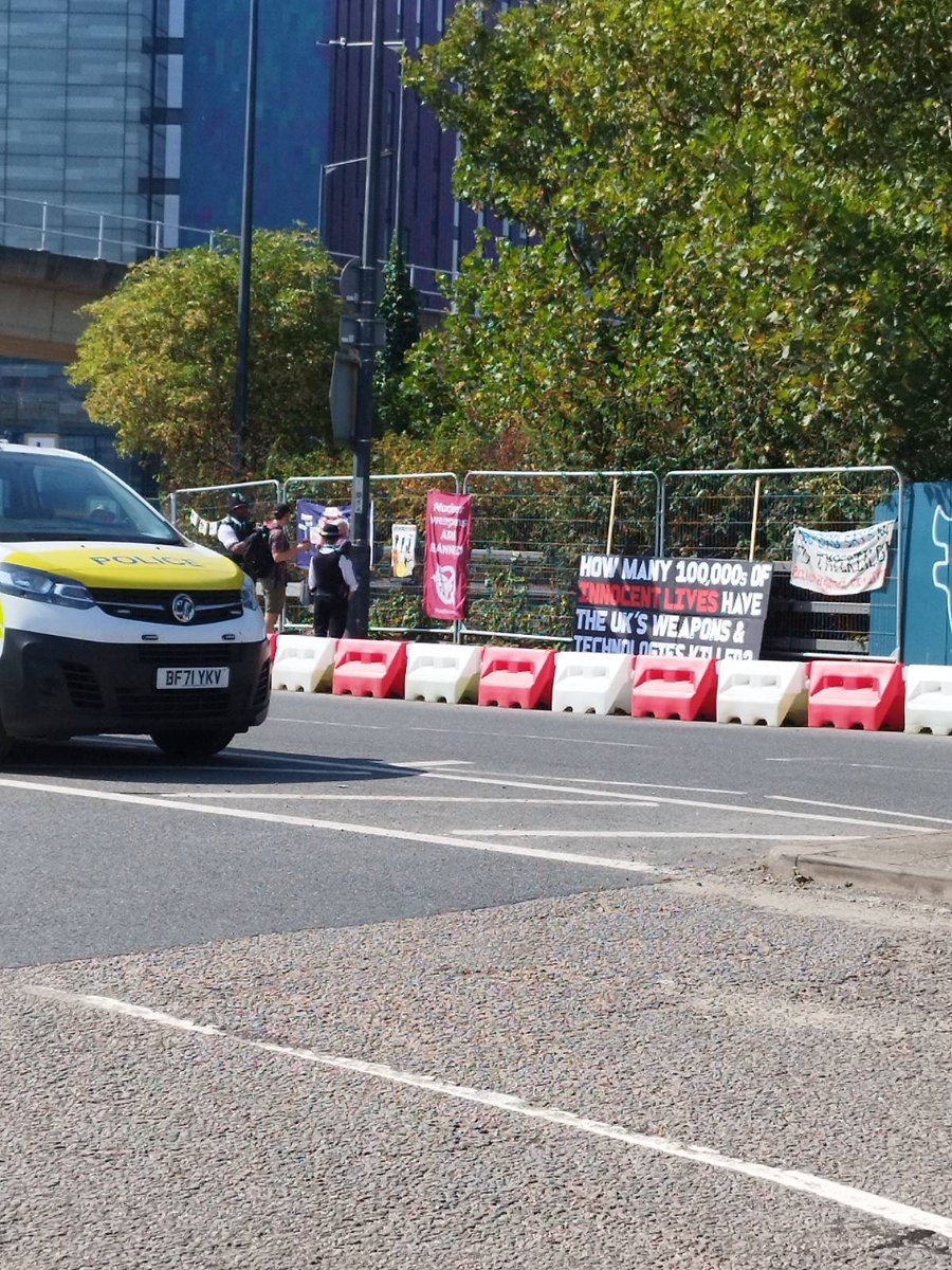 we paid europe's largest arms fair a visit #StopDSEI @CAATuk