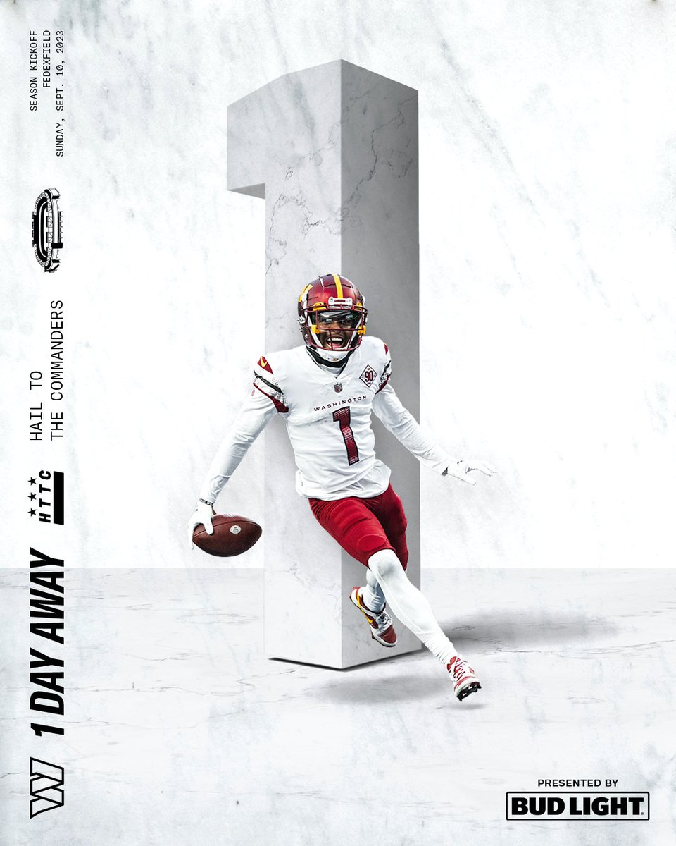 Commanders's tweet image. TOMORROW

@budlight | #HTTC