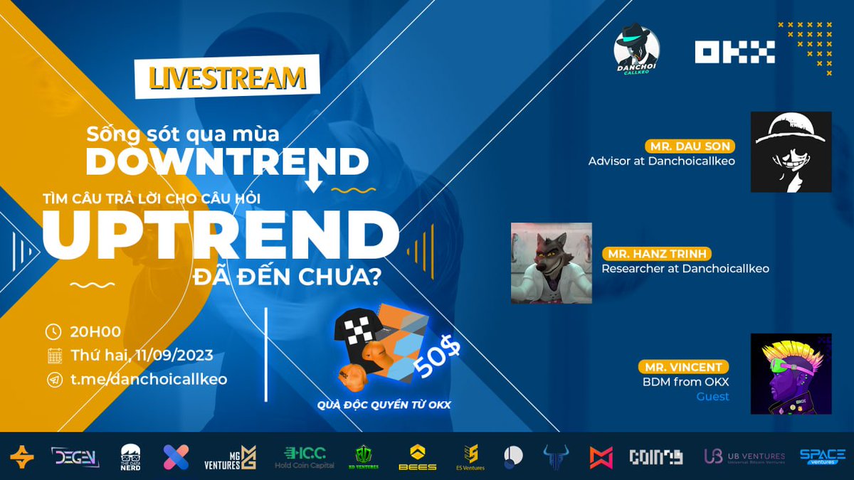 Dân Chơi Call Kèo xin trân trọng gửi đến mọi người món quà mà team đã ấp ủ 2 tháng nay: PREMIUM REPORT Q3 - 2023 

Đây là bản Report tâm huyết của Dân Chơi Call Kèo, hứa hẹn cung cấp cho anh em 1 cái nhìn tổng quan về thị trường, thời điểm all in, đi lệnh với