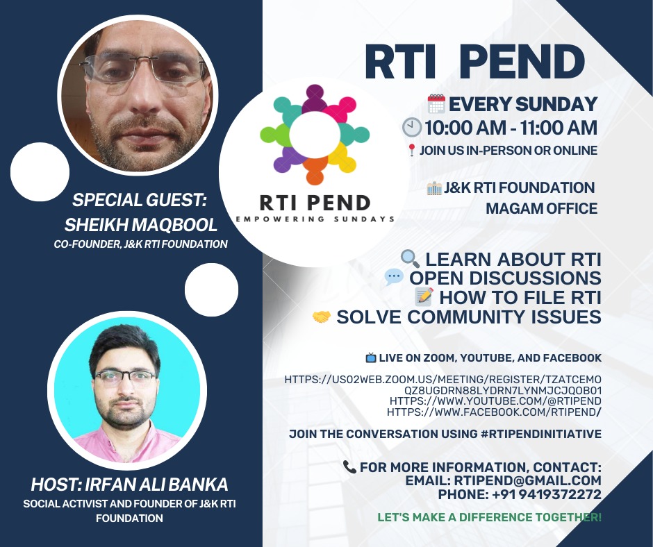 RTIPend's tweet photo. Join @RTIPend Initiative Sundays 10 AM for empowerment! https://t.co/9kupq1zwEQ