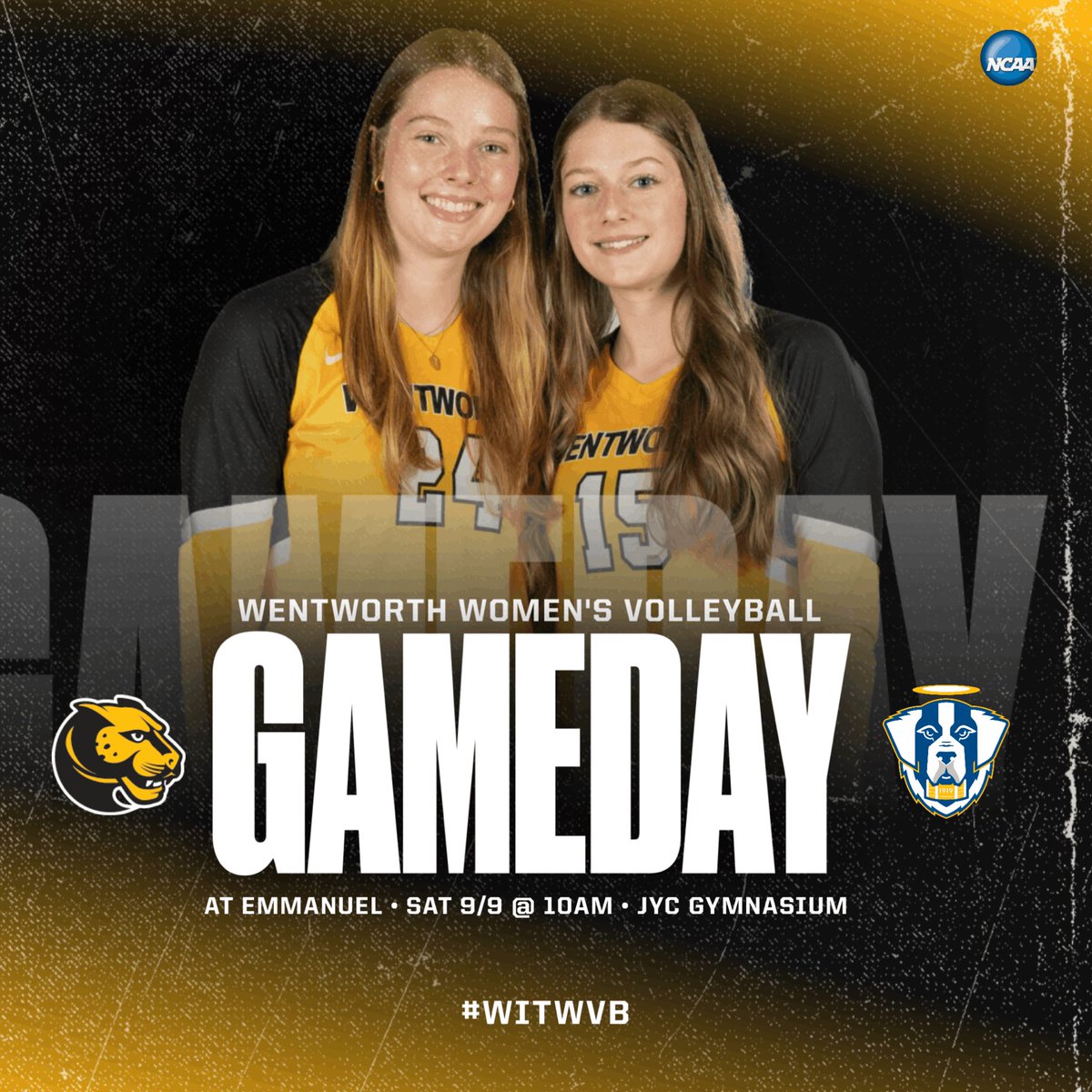 WITwvb's tweet photo. ++ GAME DAY!
📍JYC Gymnasium
⏰ 10am
🆚 Emmanuel
📺 https://t.co/twaL1nBZGs
•
#witwvb #wentworth #womeninstem #volleyball #collegevolleyball #ncaavolleyball #womensvolleyball #boston #d3vb #whyd3 #diii #nonconference https://t.co/SgSKEW1LoS
