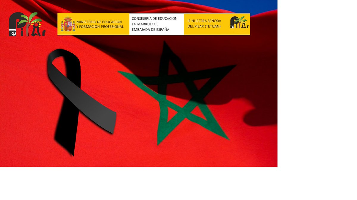 ElPilarTetuan's tweet image. El Instituto Español Nuestra Señora del Pilar de Tetuán expresa sus condolencias por el terrible terremoto registrado esta pasada madrugada en Marruecos. Toda la comunidad educativa del centro traslada su solidaridad a Marruecos y a todos los afectados.
