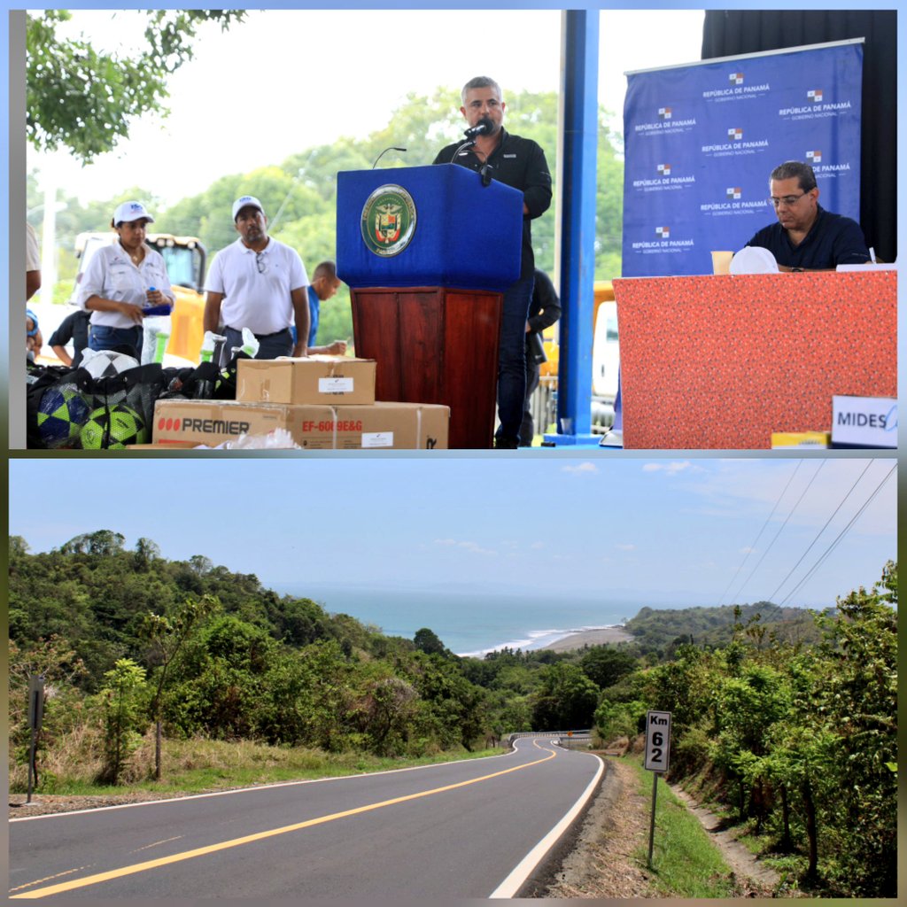 LaVozDeVeraguas's tweet photo. 📍Veraguas
Con la misión de mejorar la red vial de la provincia, el Pdte. @NitoCortizo junto al ministro @RafaSabonge inauguran el proyecto de “Diseño y construcción de la rehabilitación de la vía Atalaya – Mariato – Quebro – Las Flores”.
@Zacalvarez
@MOPPma
#moppma https://t.co/5V0o1QwOG4