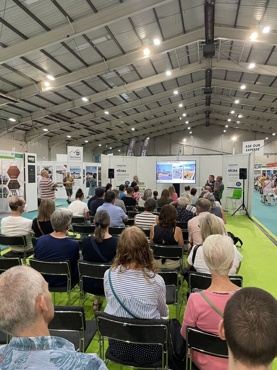 Delighted to have Alec Horn with us at Build It Live today, talking us through the journey to creating his striking self build in Cornwall and sharing his experience so you know what to expect on your own project! At the Workshop Theatre now with <a href="/Emily_BuildIt/">Emily Smith</a> &amp; <a href="/FlemingHomes/">Fleming Homes</a>