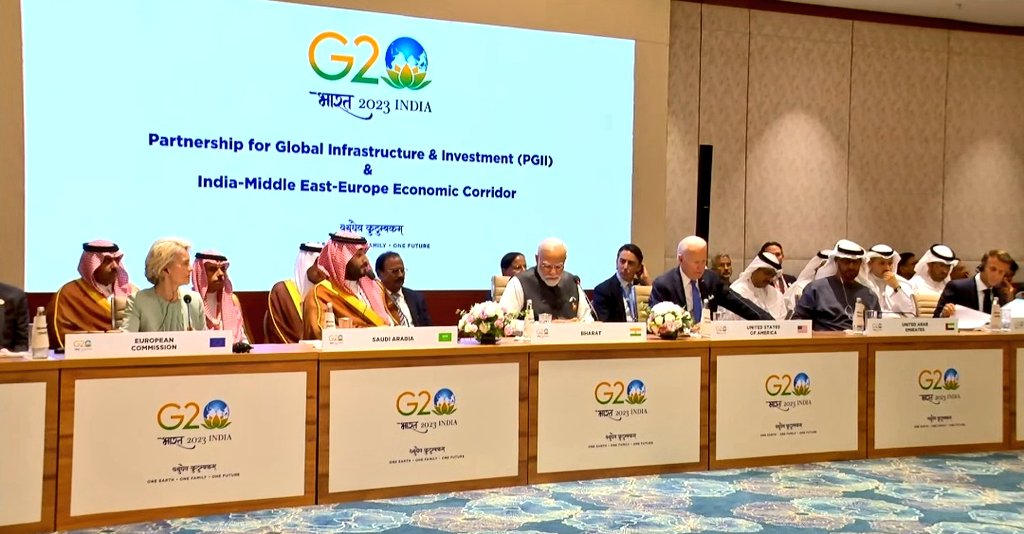 sidhant's tweet image. Big Breaking: India-Middle East-Europe economic corridor launched in Delhi by PM Modi &amp;amp; leaders of US, Saudi Arabia &amp;amp; Europe