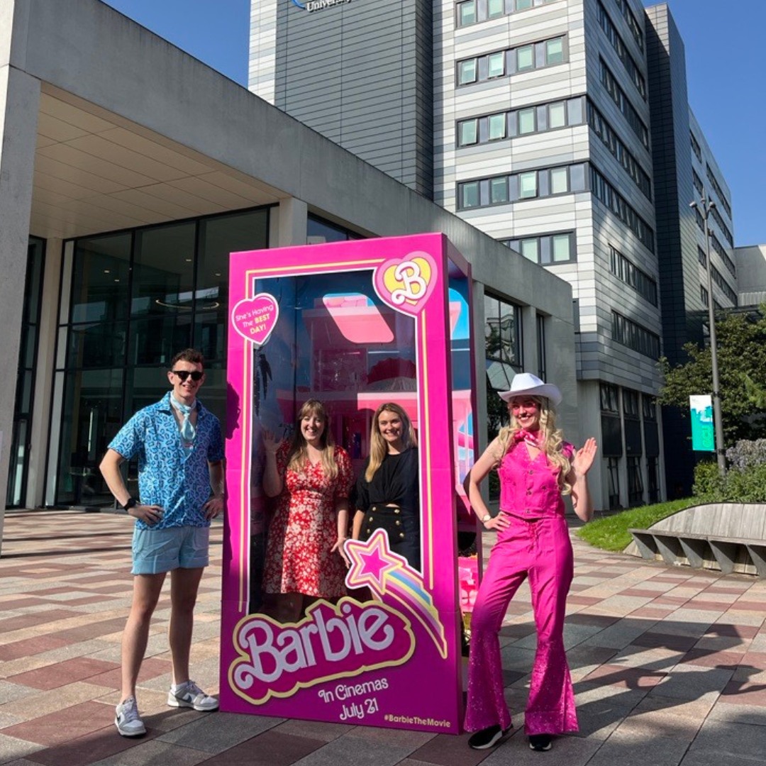 Barbie was this summer's must see movie and now getting your photo in our life sized 'Barbie Box' is the must attend event of #GCUFreshers23 📅 Monday 18 - Thursday 21 September 📍Campus concourse Find out more about all our #GCUFreshers23 events 📷 tinyurl.com/2w42febs