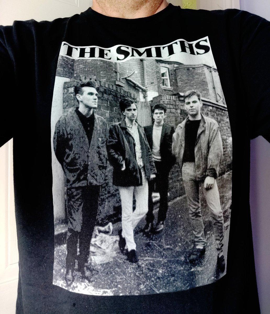 Today's t-shirt #TheSmiths #morrissey #marr #rourke #joyce #TheQueenIsDead #salford #backstreets #photoshoot