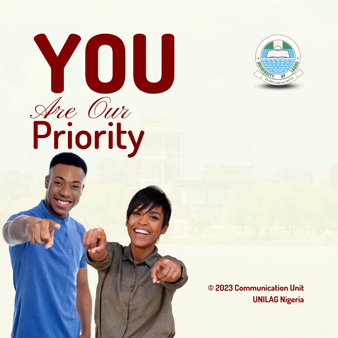 UnilagNigeria's tweet image. Dear students of the University of Lagos, please be assured that you remain the top priority of the institution, and University authorities are committed to ensuring that no UNILAG student drops out due to the recently reviewed obligatory fees.

#UNILAGNigeria