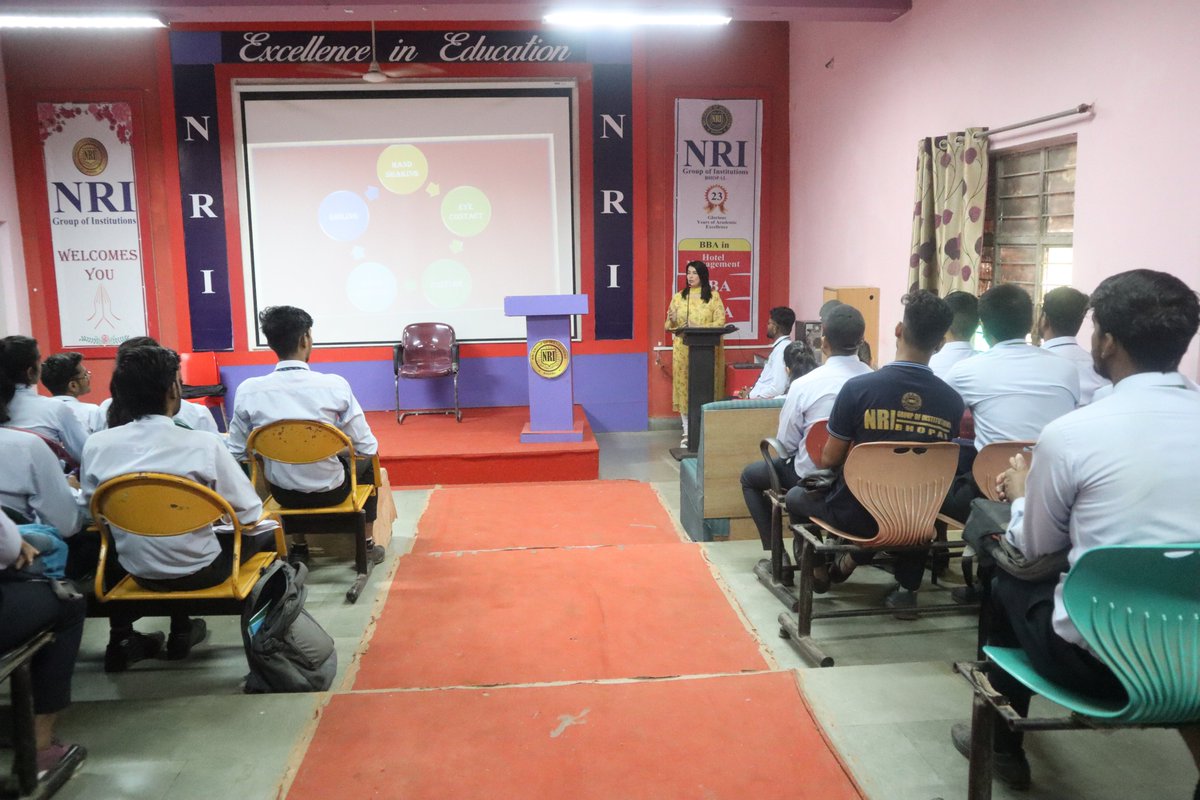 NRIGroupIndia's tweet image. A workshop was conducted on &quot; How to dress up for an interview&quot; for final year students of NRI group of Institutes. 
#TrainingAndPlacement #Placements #Placement #Excellence #Education #College #Bhopal #NRIGroupIndia