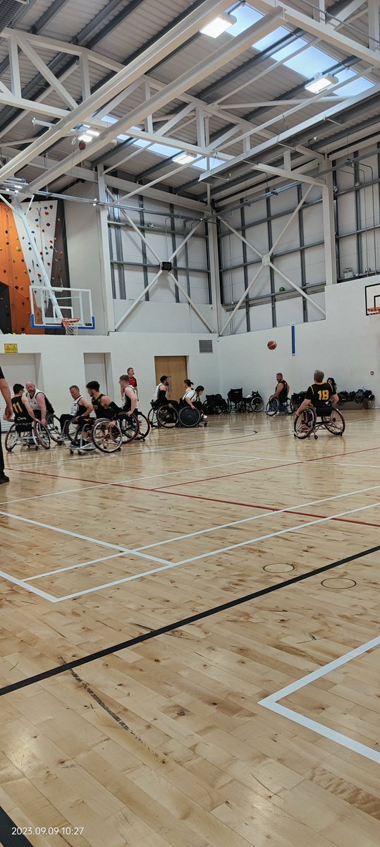 AccessForAll7's tweet photo. We would like to commiserate with @BallybrackBulls having lost 38-39 against @southeastswifts this morning. It was a good game! #wheelchairbasketball #sport #allsport https://t.co/OlTBzqWxeC