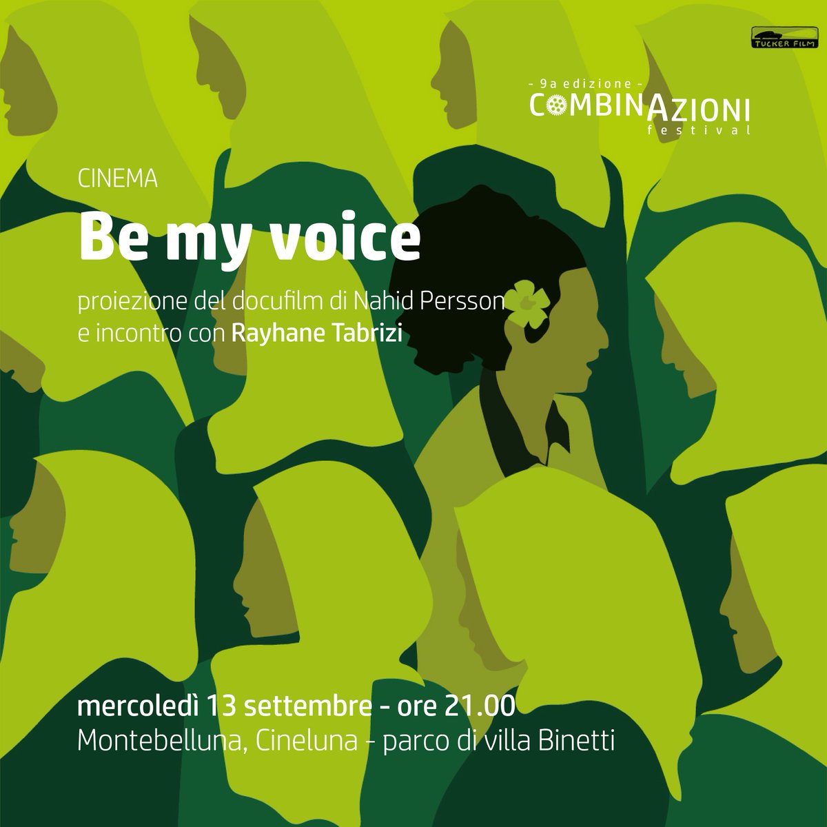 ermes220995's tweet photo. Mercoledì 13 settembre a Montebelluna proiezione del film Be my voice di @PerssonNahid. Interviene @rayamiata

https://t.co/cZOnbIRexw

#CombinAzioni2023 #festival @voci_inchiesta https://t.co/Ah50G38xg6