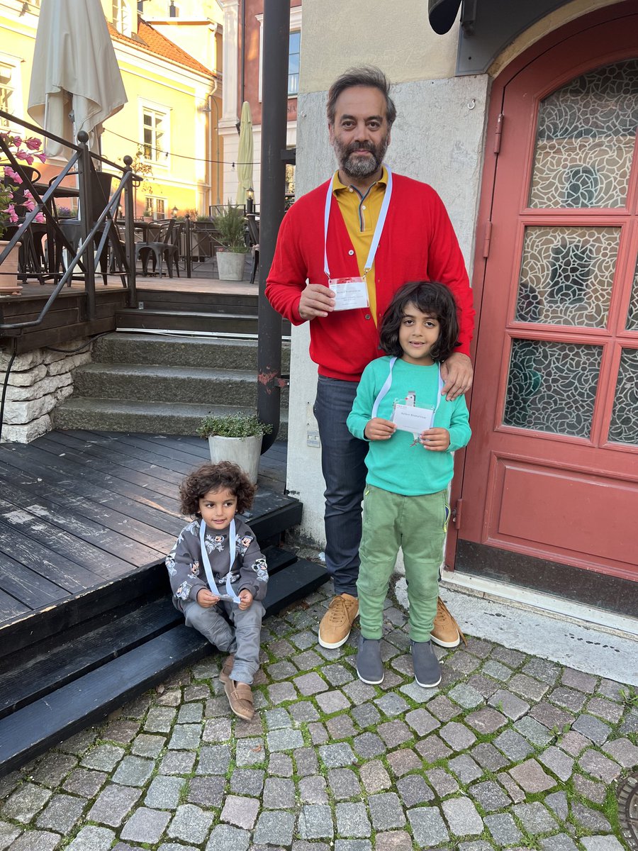 The Three Shamis at International Fetal Medical Surgical Society (IFMSS), Gotland Sweden 🇸🇪: 
This is our first scientific meeting together, looking forward to many more 😄😄😍