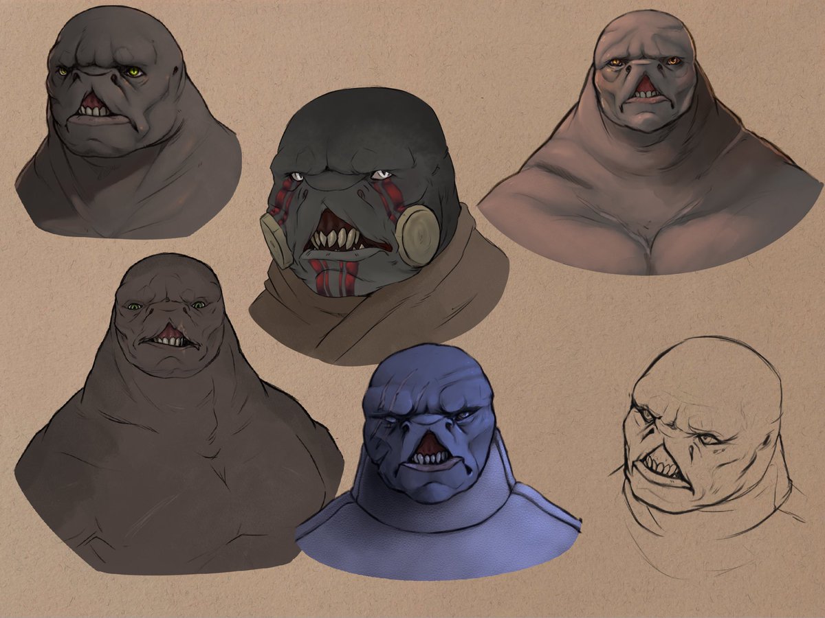 DisgracedPrimus's tweet image. Skwibbles of some of my characters 

#destiny2art #cabal #art #sketches #fanart #characterart