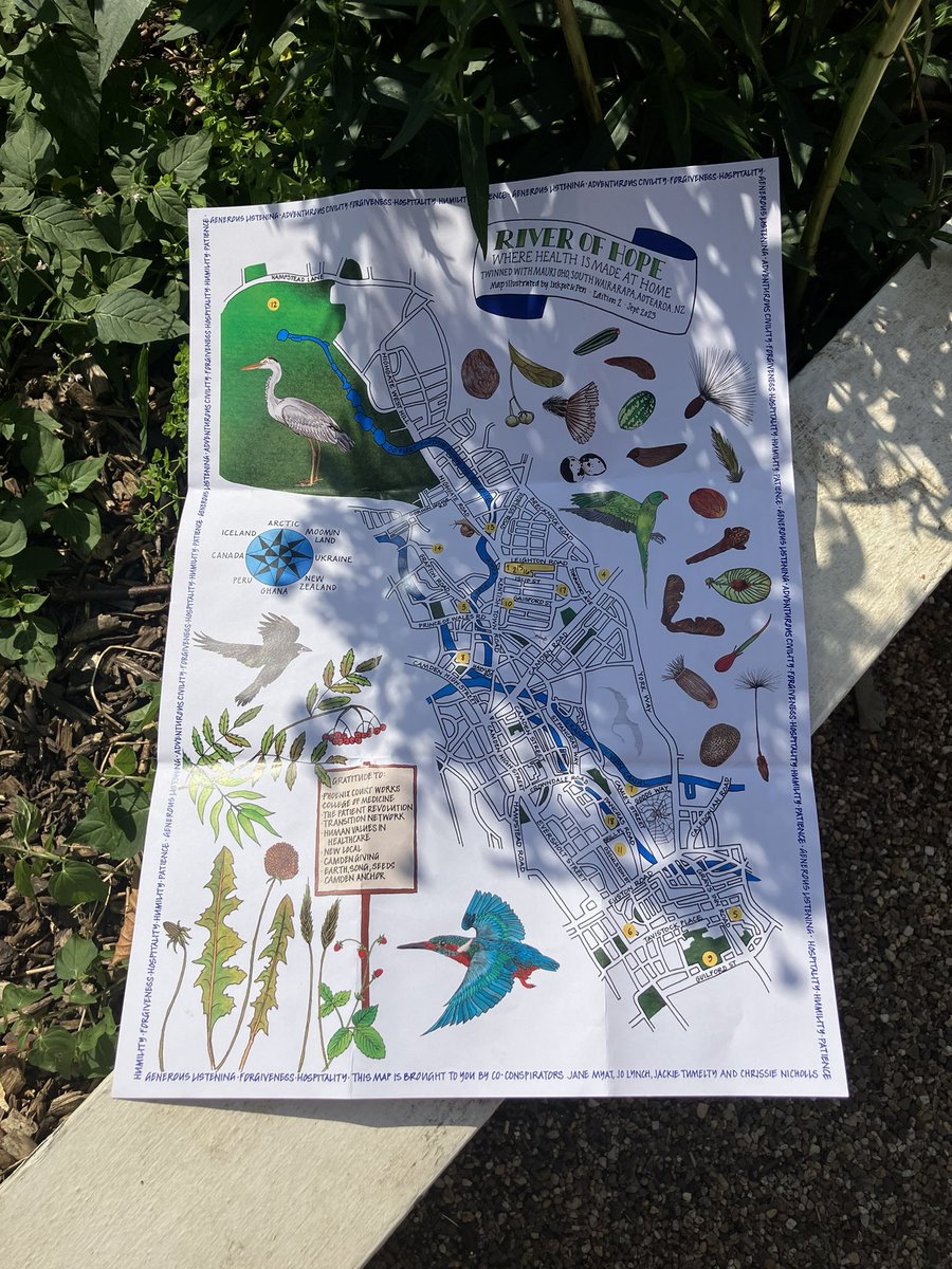 Kicking of proceedings for the River of Hope 2023, all about creating good health in Camden. With our friends <a href="/the_cavershamGP/">The Caversham Group Practice</a> and <a href="/BlackCyclistBCN/">Blackcyclist</a> at <a href="/ghealthspace/">The Listening Space</a> 💚 @CI_NHS <a href="/CamdenCouncil/">Camden Council</a>