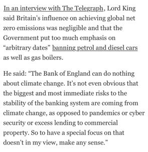 James_BG's tweet photo. Am yet to read an intervention from any of the Very Serious People arguing against net zero that couldn’t be replaced with the line: ‘I don’t think climate change is going to have much of an impact on anything, actually.’ Mervyn King is a case in point. https://t.co/Wtadtd2STa https://t.co/ZA1UdSl1Ib