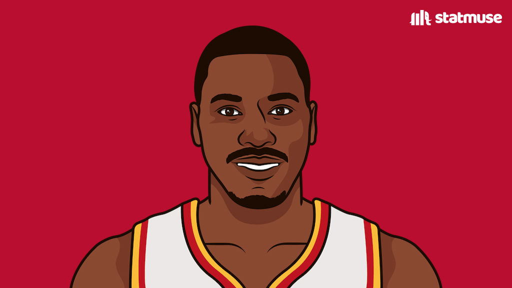 Hakeem Olajuwon in the Finals: 

27.5 PPG
10.6 RPG
3.2 BPG
1.9 SPG

The only player in NBA history to average 25p/10r/3b in the Finals.