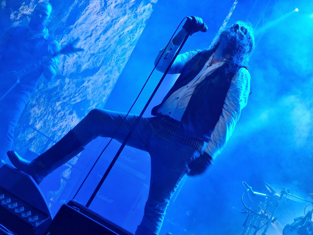 ProphecyProd's tweet photo. Bathed in blue and red we have been privileged with stunning performances from Illudium, Saturnus and Grab. The evening is only just beginning, but these concerts have already formed indelible memories for so many of us. 

#prophecyfest https://t.co/22TblGIRjl