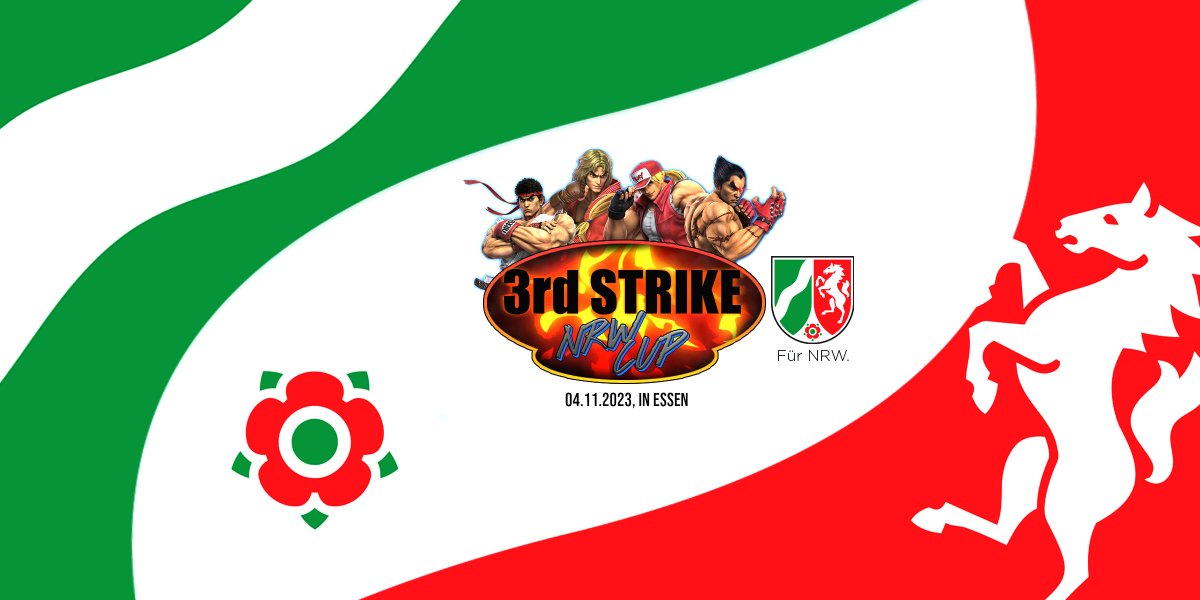 Die Anmeldung zum NRW Cup - 3rd Strike ist ab JETZT auf! 🔥

📌 Essen, NRW, Unperfekthaus 
🗓️ Samstag, 04.11.2023 
🧢 128cap
#FÜRNRW

Kommt ran, denn wir ballern für euch ein geiles Turnier raus, wie die letzten beiden male auch schon 👀

Link zur Anmeldung 👇👇👇