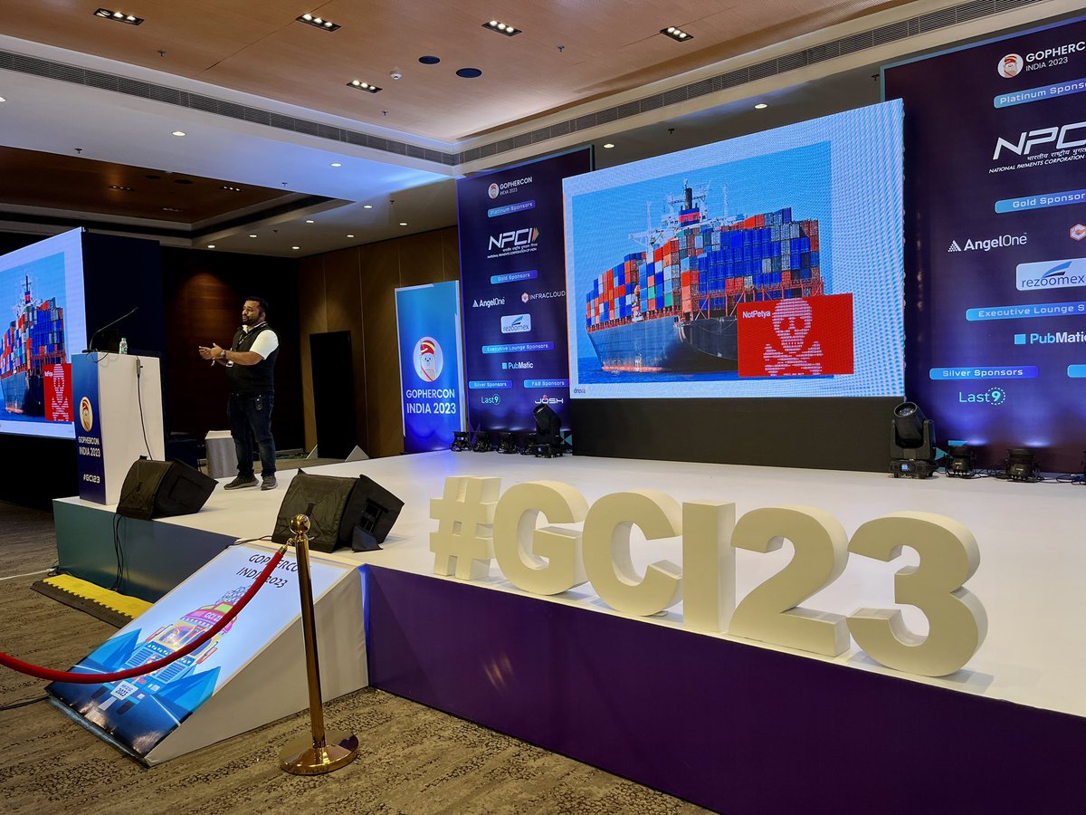 GopherConIndia's tweet image. Wrapping up an incredible Day 1 at GopherCon India with Suryakant Dhakane&apos;s insights on fortifying Gopher&apos;s castle: Securing Golang&apos;s supply chain.

#GopherconIndia2023 #GCI23 #Gopherconindia #Gofriends #gophercon #Gophers #Golang #Godevelopers