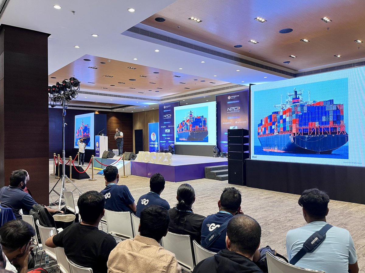GopherConIndia's tweet image. Wrapping up an incredible Day 1 at GopherCon India with Suryakant Dhakane&apos;s insights on fortifying Gopher&apos;s castle: Securing Golang&apos;s supply chain.

#GopherconIndia2023 #GCI23 #Gopherconindia #Gofriends #gophercon #Gophers #Golang #Godevelopers