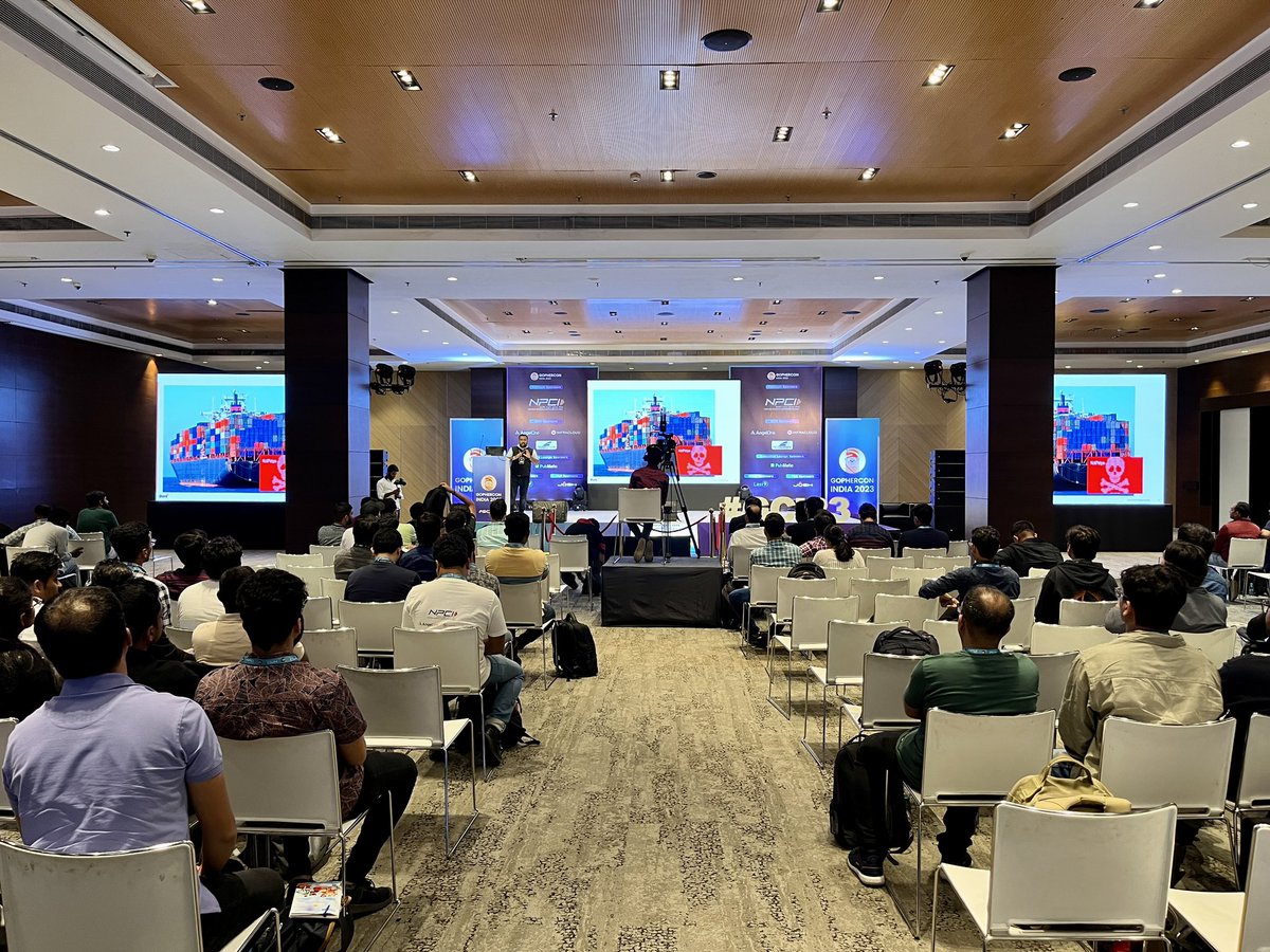 GopherConIndia's tweet image. Wrapping up an incredible Day 1 at GopherCon India with Suryakant Dhakane&apos;s insights on fortifying Gopher&apos;s castle: Securing Golang&apos;s supply chain.

#GopherconIndia2023 #GCI23 #Gopherconindia #Gofriends #gophercon #Gophers #Golang #Godevelopers