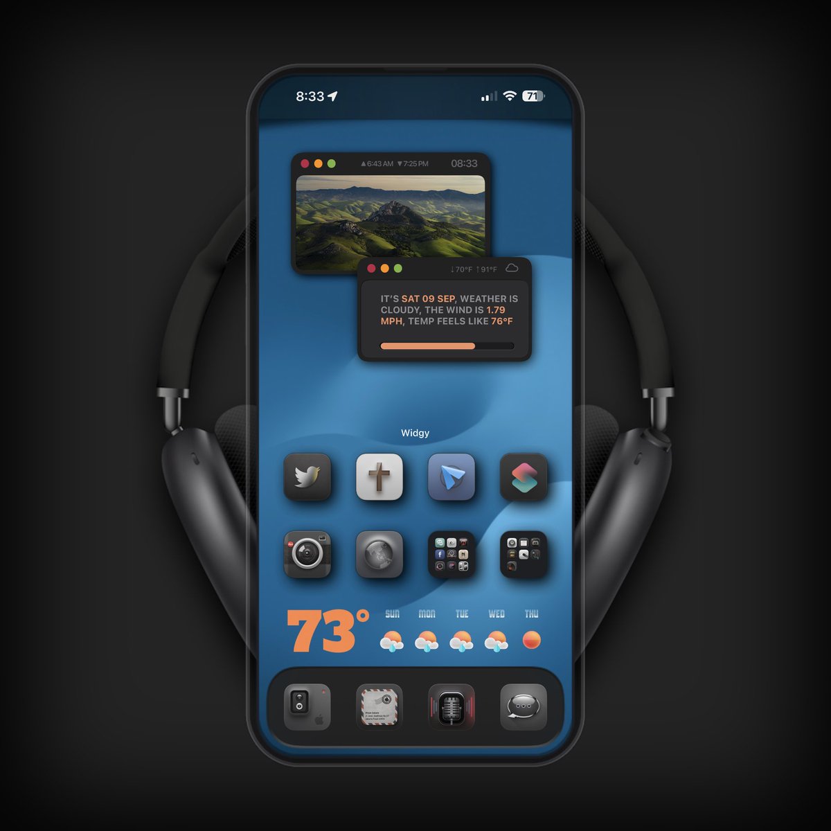 tombowie's tweet image. #iOS166 #iPhone14PM #NoJailBreak 

Icons -#Mixed @coburn69_74
Widget - @TeboulDavid1
HS theme - ShowBoardAlpha
Wall - @jianoliu 
#ShowLive #screenshotSL #SmartWallpaperArt @SeanKly