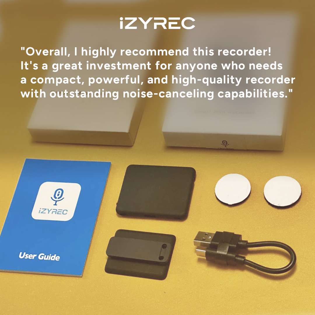 iZYREC's tweet photo. 🙌🌟 Shoutout to ajjks for this incredible comment on Amazon that made our hearts soar! ❤️
🌟💌 Share your story for #iZYREC. Tag us with #iZYRECStory and show the world how this little device has become an inseparable part of your life. 
#MiniVoiceRecorder #DigitalVoiceRecorder https://t.co/q0TeS3TxUh