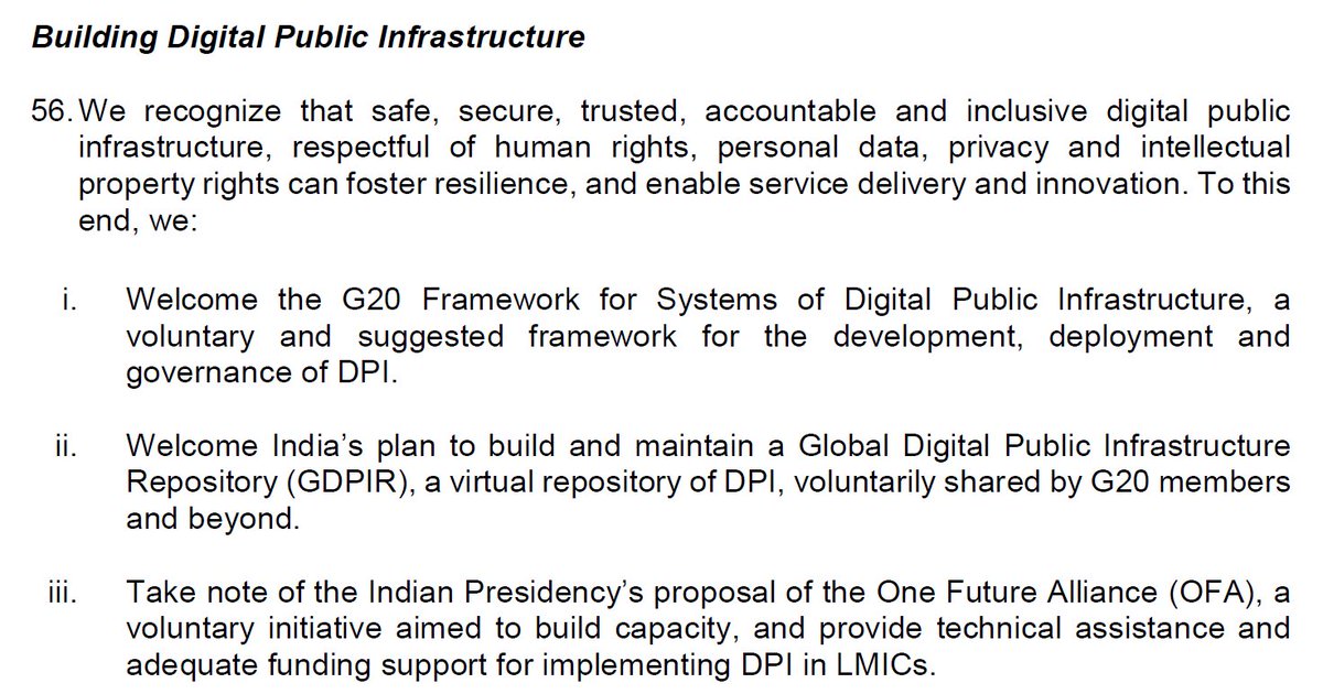 buzzindelhi's tweet image. The sharing and scaling of Indian developed model of Digital Public Infrastructure (DPI) is one of the most important contributions of G20 summit under PM @narendramodi #Data4Development