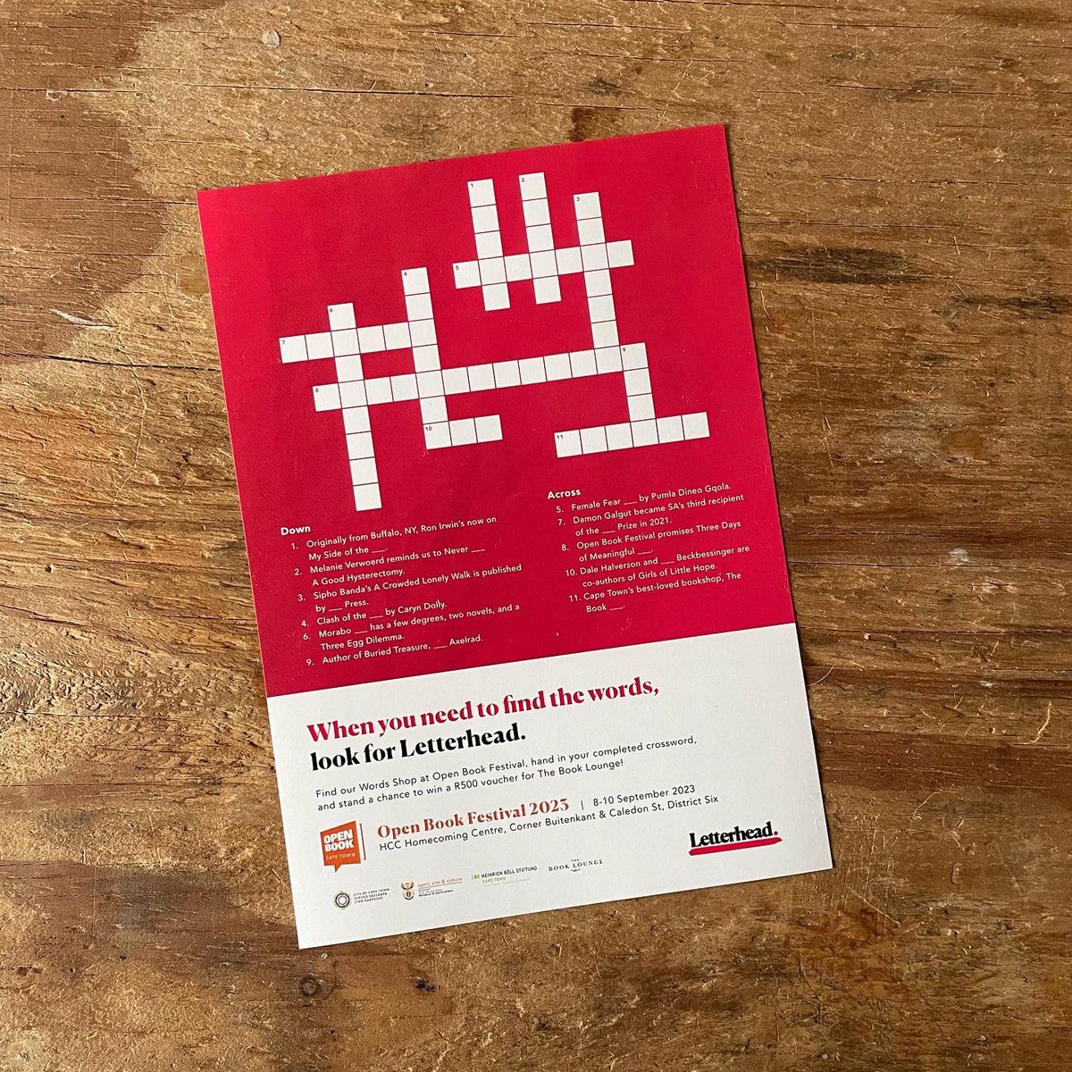 We’re at <a href="/OpenBookFest/">Open Book Festival</a> this weekend with Lovedale Press books from <a href="/vow_sa/">Victory of the Word</a>, a crossword giving you a chance to win a R500 <a href="/book_lounge/">The Book Lounge</a> voucher, and interactive activities about words, books and storytelling. Come and say hello at The One-Stop Words Shop!