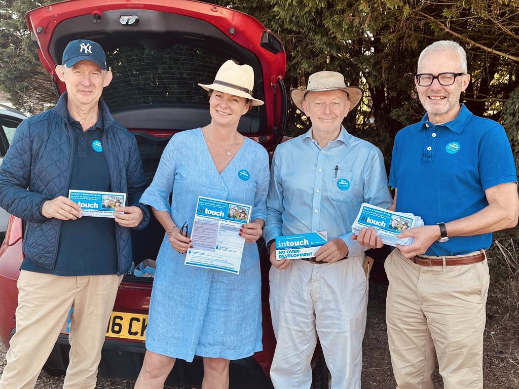Despite the heat it’s been a great morning talking to residents in Tangmere with our fantastic local MP <a href="/GillianKeegan/">Gillian Keegan</a>.